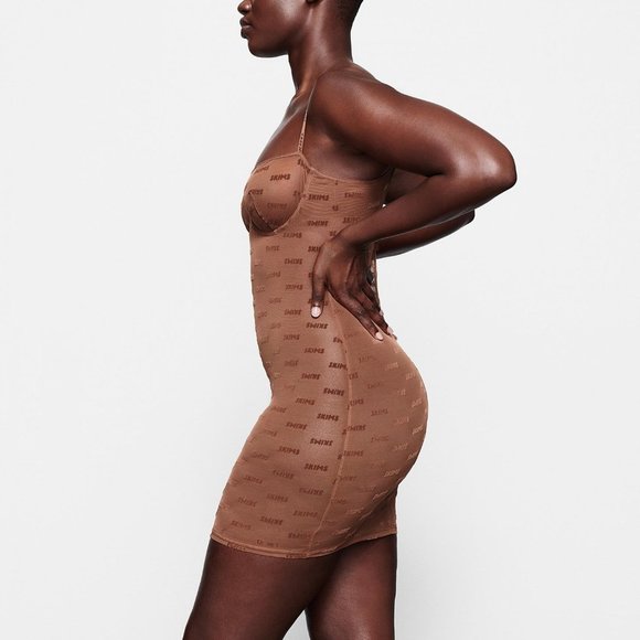 RELISTED Skims After Hours Logo Slip Dress Lingerie - Picture 3 of 14